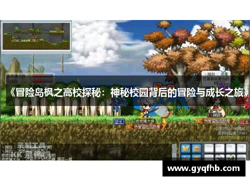 《冒险岛枫之高校探秘：神秘校园背后的冒险与成长之旅》